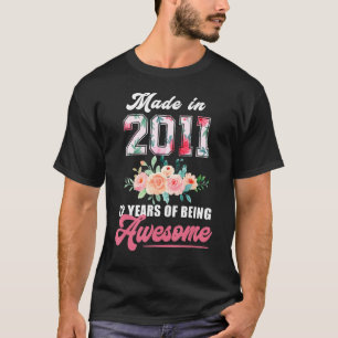 Afgegeven in 2011 12-jarige 12e verjaardag voor he t-shirt