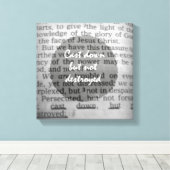 Afgegoten maar niet vernietigde Bijbelvergen Canvas Afdruk (Insitu (Houten vloer))