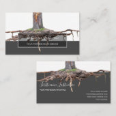 Afgegraven strepen met grijze rechthoek visitekaartje (Voorkant / Achterkant)