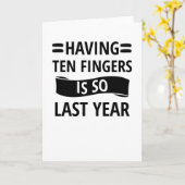 Afgehakte vinger amputatie geschenken voor herstel kaart (Gele Bloem)