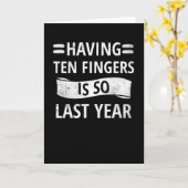 Afgehakte Vinger Amputeerling Herstelt Geschenken Kaart (Gele Bloem)