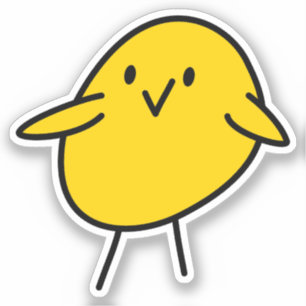 Afgekleurde met de hand getekende vinylSticker, op Sticker