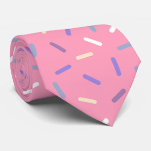 afgeknoopt roze roze sproinkpatroon stropdas