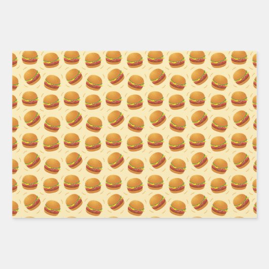 afgekoeld snel getild fastfood hamburger getild pa inpakpapier vel (Voorkant)