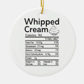 Afgekookte Cream Nutrition-matching Keramisch Ornament (Voorkant)
