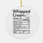 Afgekookte Cream Nutrition-matching Keramisch Ornament (Achterkant)