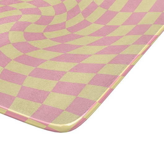 Afgekookte vinkje achterste controlebord Roze blee Snijplank (Hoek)