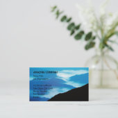 Afgelegen bergen visitekaartje (Staand voorkant)