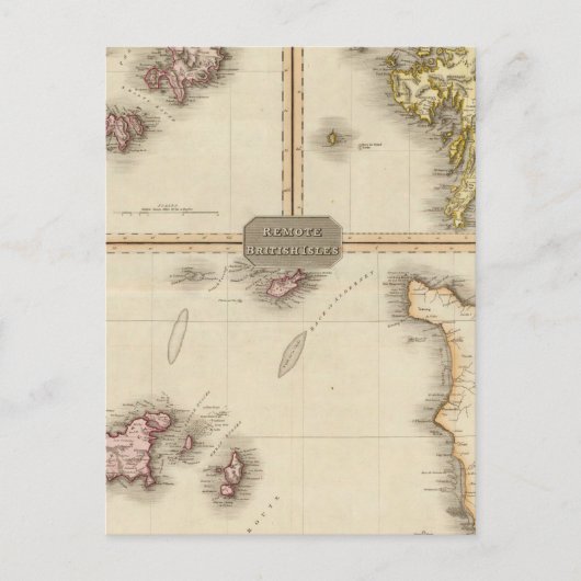 Afgelegen Britse eilanden Jersey en Guernsey Briefkaart (Voorkant)