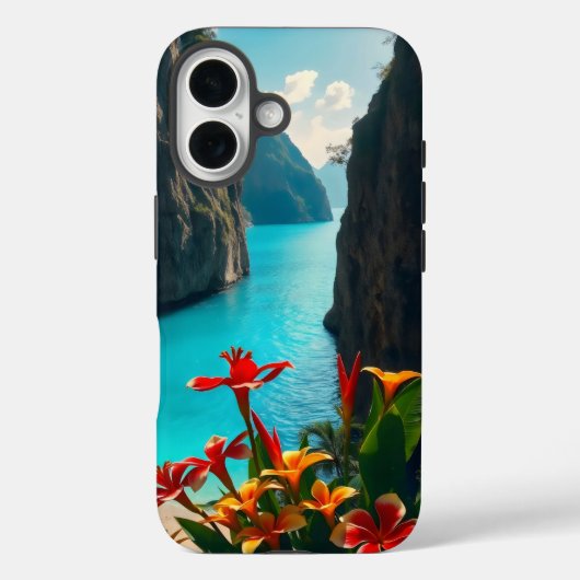 Afgelegen lagune genesteld tussen imposante kalkst Case-Mate iPhone case (Achterkant)