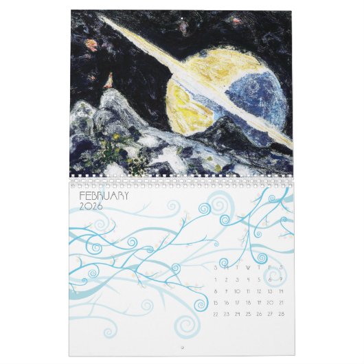 Afgelegen Lands Fine Art Calendar Kalender (Feb 2026)