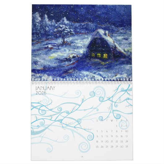 Afgelegen Lands Fine Art Calendar Kalender (Jan 2026)