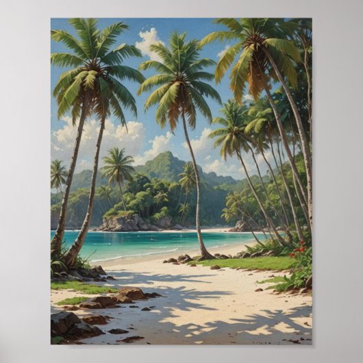 Afgelegen snorkel- en duikplaats poster (Voorkant)