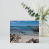 Afgelegen strand in het paradijs Australië Briefkaart (Staand voorkant)