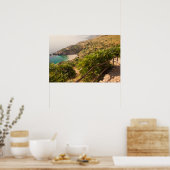 Afgelegen strand in Lo Zingaro, Sicilië Poster (Keuken)
