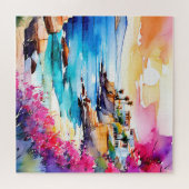 "Afgelegen strand" Legpuzzel (Horizontaal)