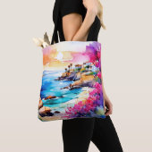 "Afgelegen strand" Tote Bag (Dichtbij)