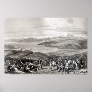 Afgelegen Uitzicht van de Aconcagua-vulkaan Poster