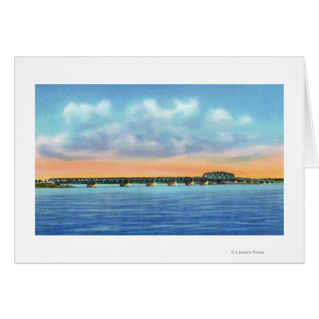 Afgelegen Uitzicht van het meer van de New Bridge (Voorkant Horizontaal)