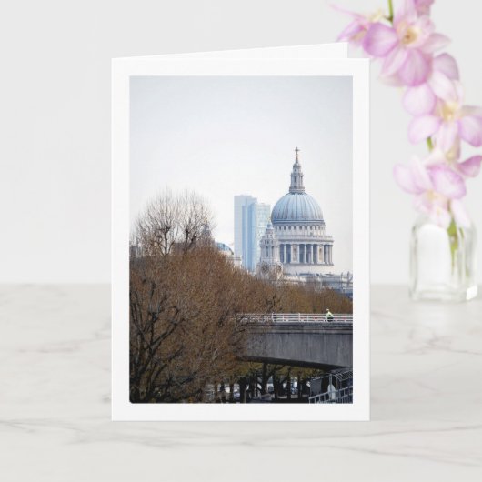 Afgelegen Uitzicht van St Paul's Cathedral, Londen Kaart (Orchidee)