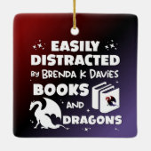 Afgeleid door Brenda K Davies Books en Dragons Keramisch Ornament (Achterkant)