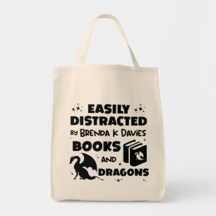 Afgeleid door Brenda K Davies Books en Dragons Tote Bag