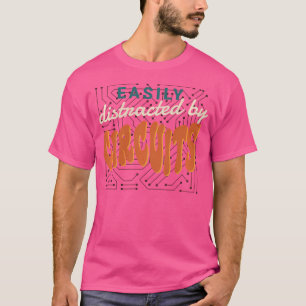 Afgeleid door circuits spanning elektro werknemer t-shirt