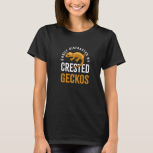 Afgeleid door Geckos Cute Lizard Crested Geckos T-shirt
