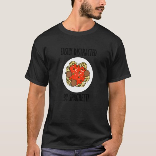 Afgeleid door pasta noedels Gezegde spaghetti T-shirt (Voorkant)