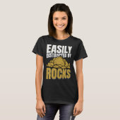 Afgeleid door Rocks Geology Geologist Rock Graphi T-shirt (Voorkant volledig)