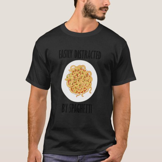 Afgeleid door Spaghetti Gezegde Noedels Pasta T-shirt (Voorkant)