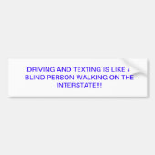 afgeleid rijden bumpersticker (Voorkant)