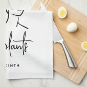 Afgeleide tuinman Boho Floral Schattige Plant Theedoek (Quarter Fold)