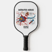 Afgeleide Zenuwen Binnen Neuron Synaps Humor Pickleball Paddle (Achterkant)