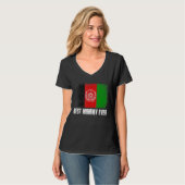 Afgelopen Afghanistan vlag Beste mama ooit familie T-shirt (Voorkant volledig)