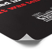 Afgelopen, Cadeau en Toekomst Poster (Hoek)