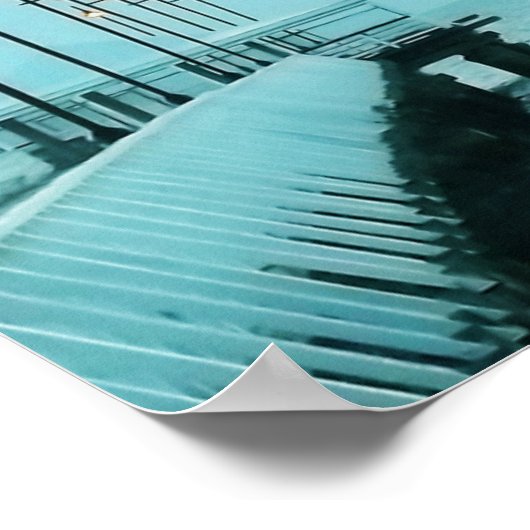 Afgelopen, Cadeau, toekomst - kleur Poster (Hoek)