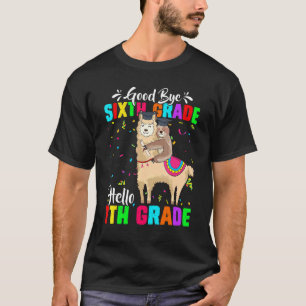 Afgelopen dag Afscheid zesde graad Hallo 7e graad T-shirt
