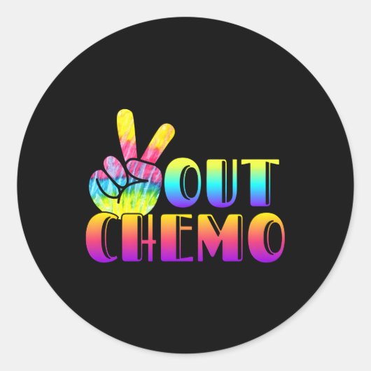 Afgelopen dag van chemo-eindchemotherapie ronde sticker (Voorkant)