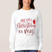 Afgelopen kerst als een Miss | Whimsy Red Typograp Trui (Voorkant)
