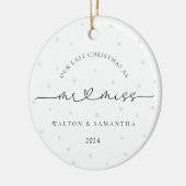 Afgelopen kerst als Mr. en Miss Pearls Keramisch Ornament (Links)