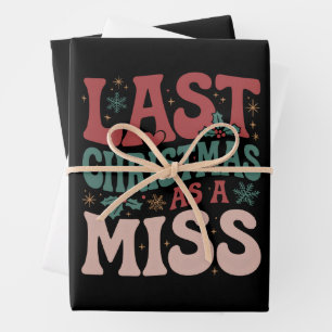Afgelopen kerst als ongetrouwde kerstbruid in de t inpakpapier vel