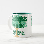 Afgelopen lande tweekleurige koffiemok (Voorkant links)