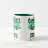 Afgelopen lande tweekleurige koffiemok (Center)