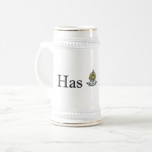 Afgelopen master bierpul (Voorkant links)