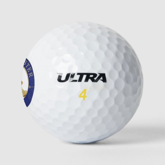 Afgelopen master golfballen (Logo)