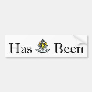 Afgelopen meesters bumpersticker