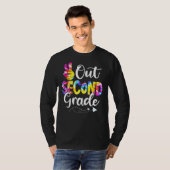 Afgelopen schooldag het Afstuderen van de tweede k T-shirt (Voorkant volledig)