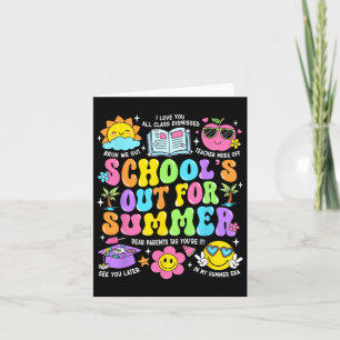 Afgelopen schooldag in het zomerAfstuderen Kaart