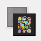 Afgelopen schooldag in het zomerAfstuderen Magneet (Voorkant / Achterkant)